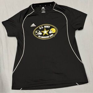 Adidas Black U.S. Army All-American Bowl Tee, Climcool, size large